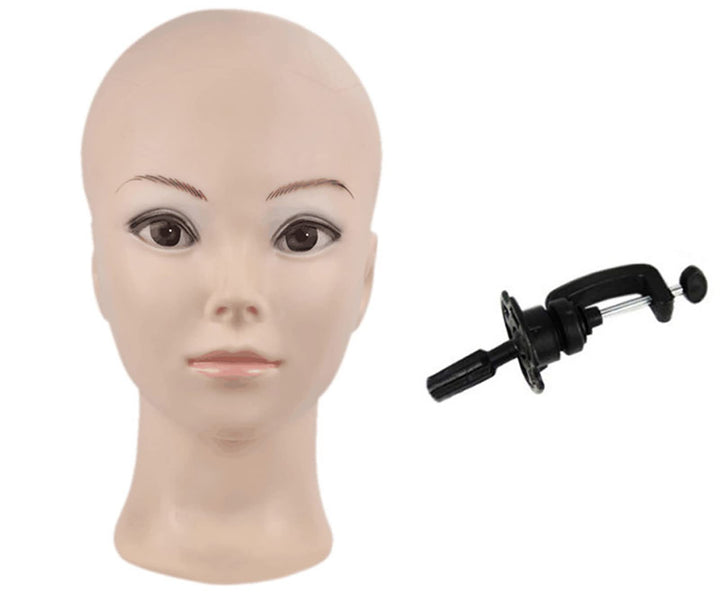Mannequin-Kopf, weiblich ohne Haare, zum Üben für Perückenherstellung und Ausstellen von Perücken, m