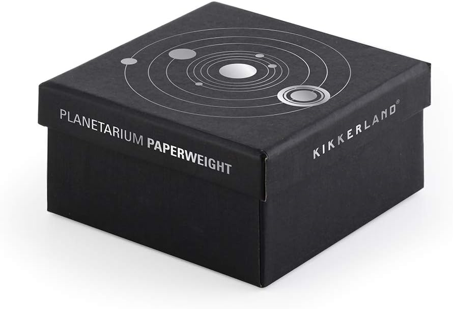 Kikkerland Planetarium Papiergewicht, SC22, schwarz, Planetarium