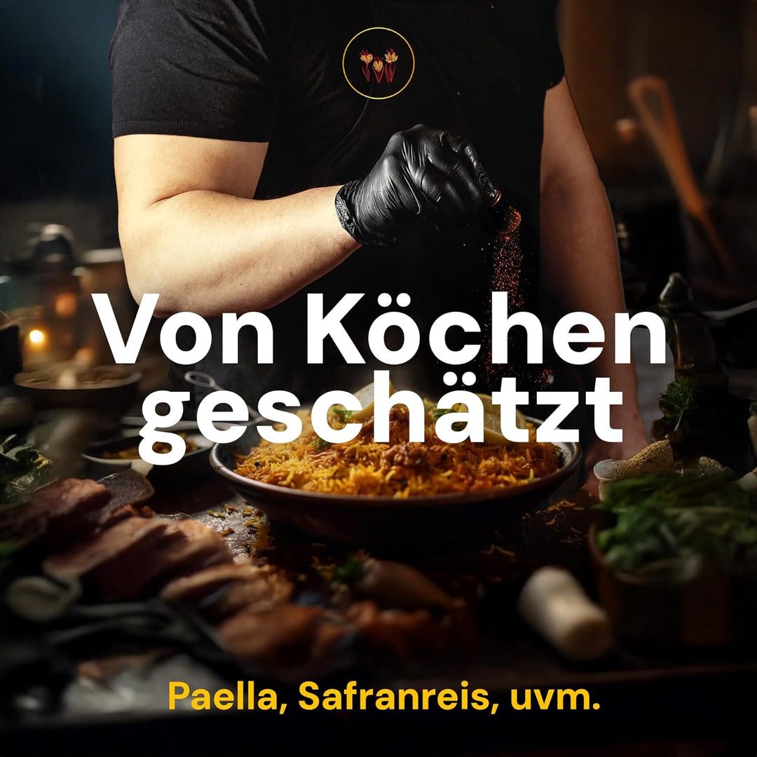 Safran Fäden, 25g Premium Safranfäden der höchsten Qualitätsstufe - Klasse 1 (Super Negin), 25g