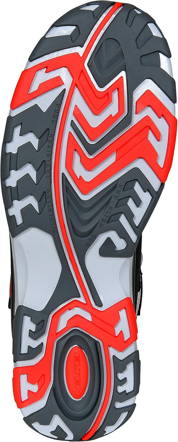 ELTEN Sicherheitsschuhe Sander ESD S3, Herren, Sportlich, Leicht, Schwarz, Kunststoffkappe Unisex Si