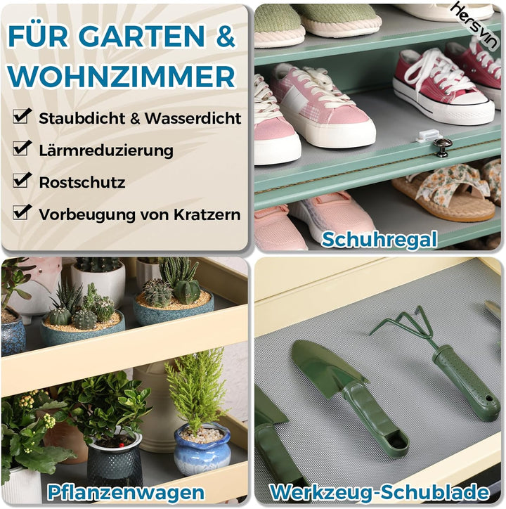 Hersvin Schubladenmatte (Übergrösse) 50cmx600cm Schrankpapier Schubladeneinlage Eva Wasserfest Nicht