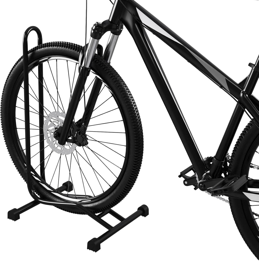 4 x WELLGRO® Fahrradständer - Stahl, sicherer Stand - Farbe schwarz