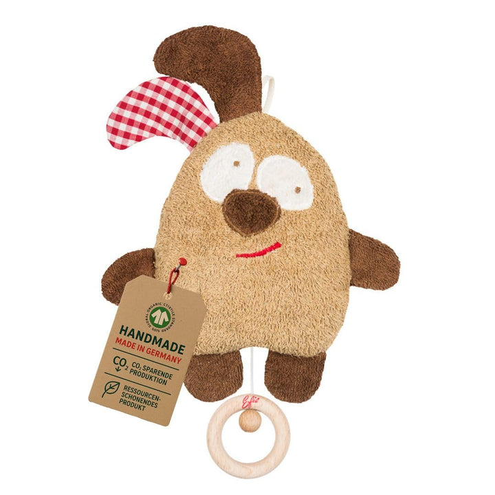 Efie Bio - Spieluhr beige, kontrolliert biologischer Anbau (organic), Made in Germany, GOTS zertifiz