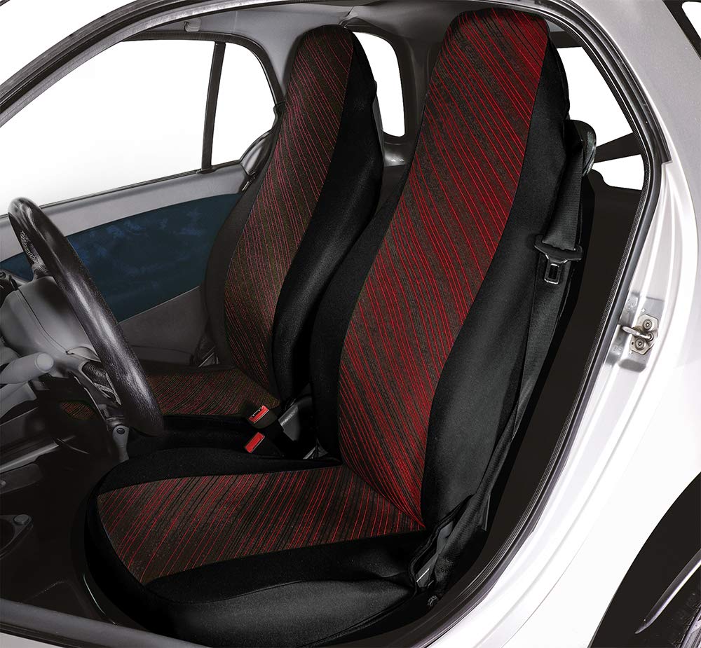 Cora 000129168 Custom Vordersitzbezüge Smart Fortwo, Diago Red Diago rosso, Diago rosso