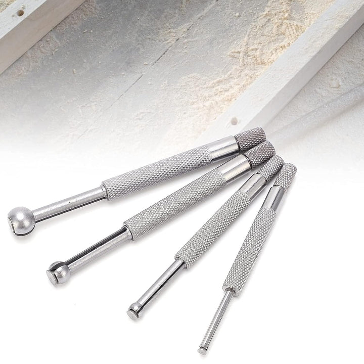 4PCS Lochlehren-Set Vollkugel-Teleskoplehre 3-13 Mm Zum Messen Kleiner Löcher Schlitze Nuten