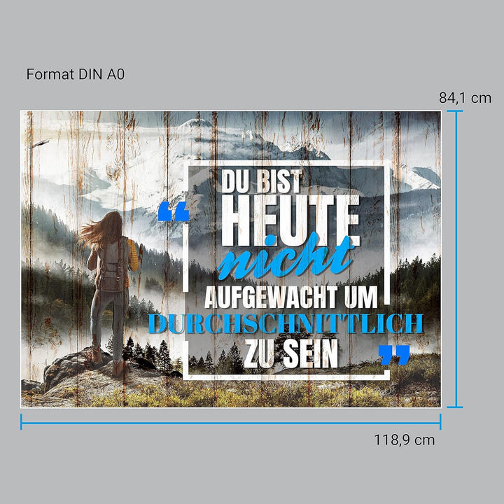 wandmotiv24 Poster als Wanddeko, Grösse Din A0, durchschnittlich, Berge, Holz, Moderne Wanddeko, Wan