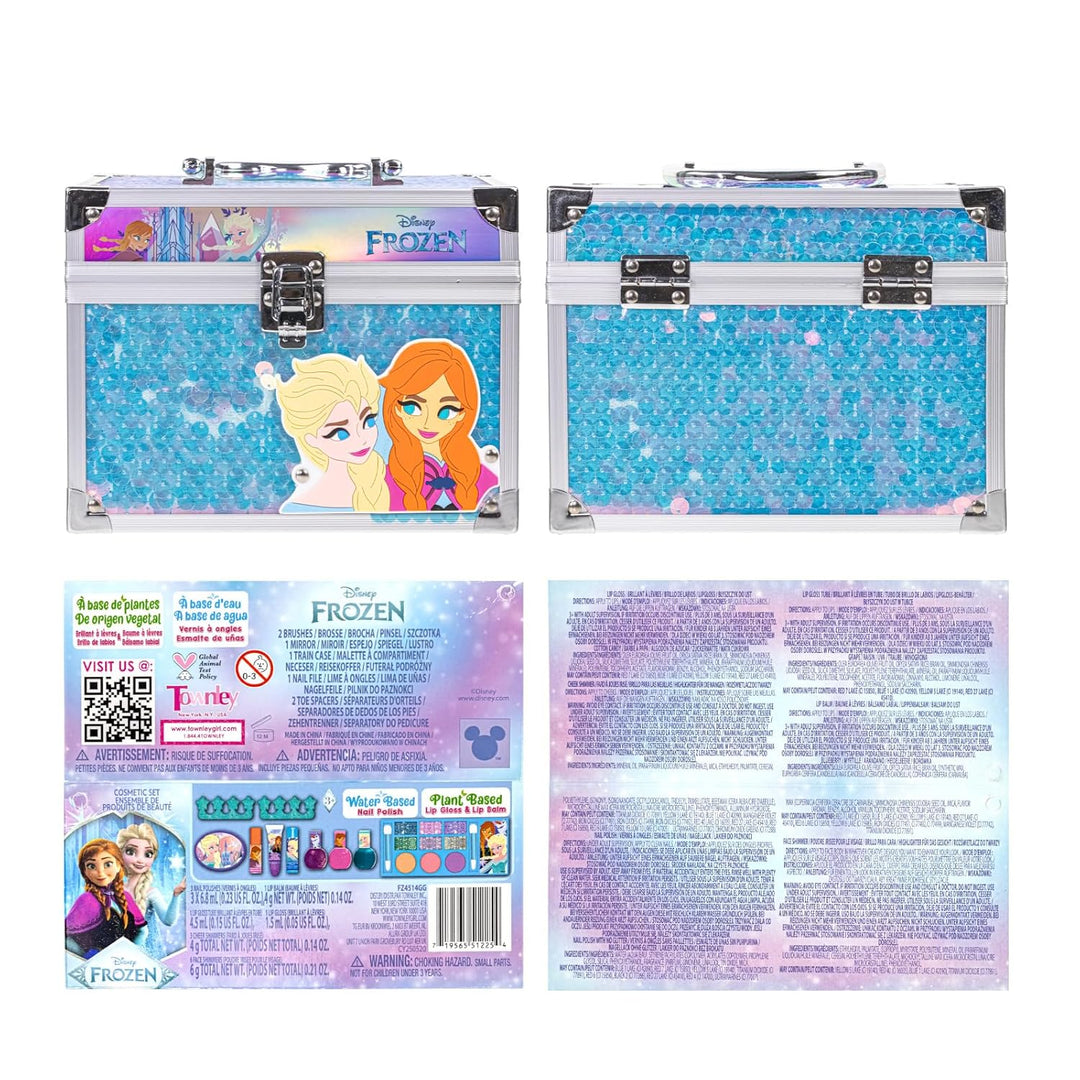 Disney Frozen Kinderschminke Set | Mädchen Make-up Set mit Lipgloss, Nagellack und mehr | Geburtstag
