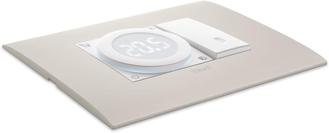 VIMAR 02970.B Roll-Thermostat ON/OFF, LED-Hintergrundbeleuchtung, Stromversorgung 100-240 V, 2 Modul