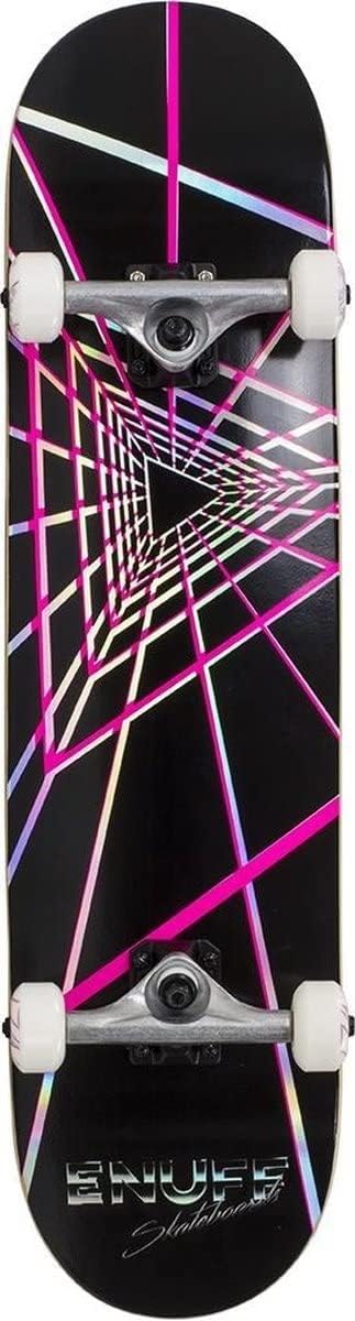 Enuff Skateboards Futurism Complete Skateboard, Erwachsene, Unisex, Schwarz (Schwarz), 20,3 x 81,3 c