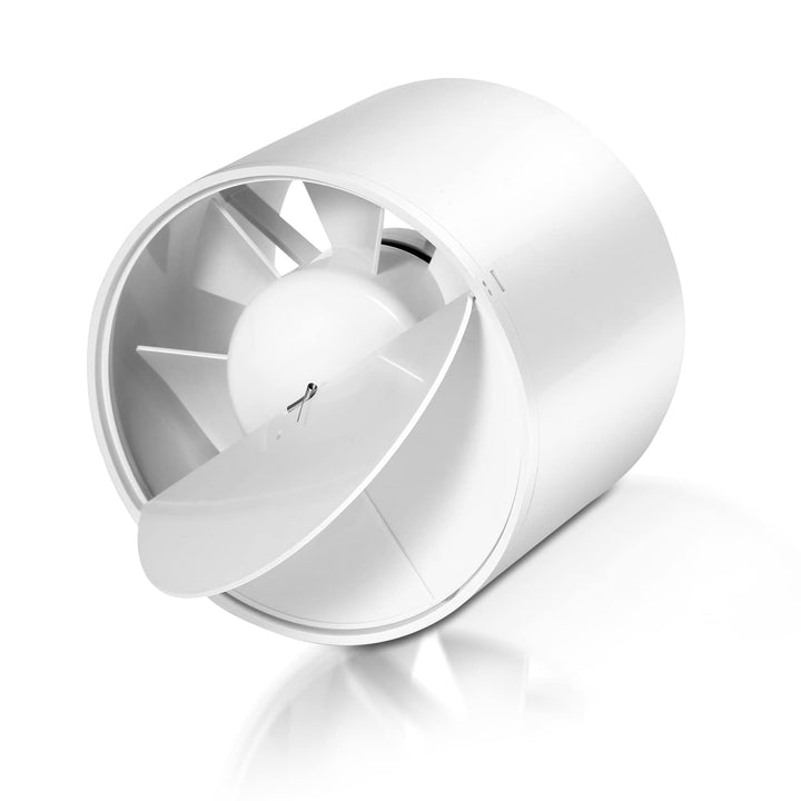 Kanal Rohrventilator 150mm Abluftventilator Rohrlüfter mit Rückstauklappe Rohrventilator Hitzebestän