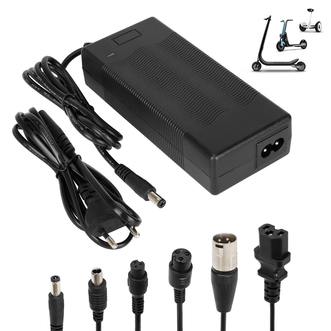 Ladegeräte für Scooter，42V 2A E Scooter Ladegeräte，36V Elektroroller Universal Lithium Batterie Lade