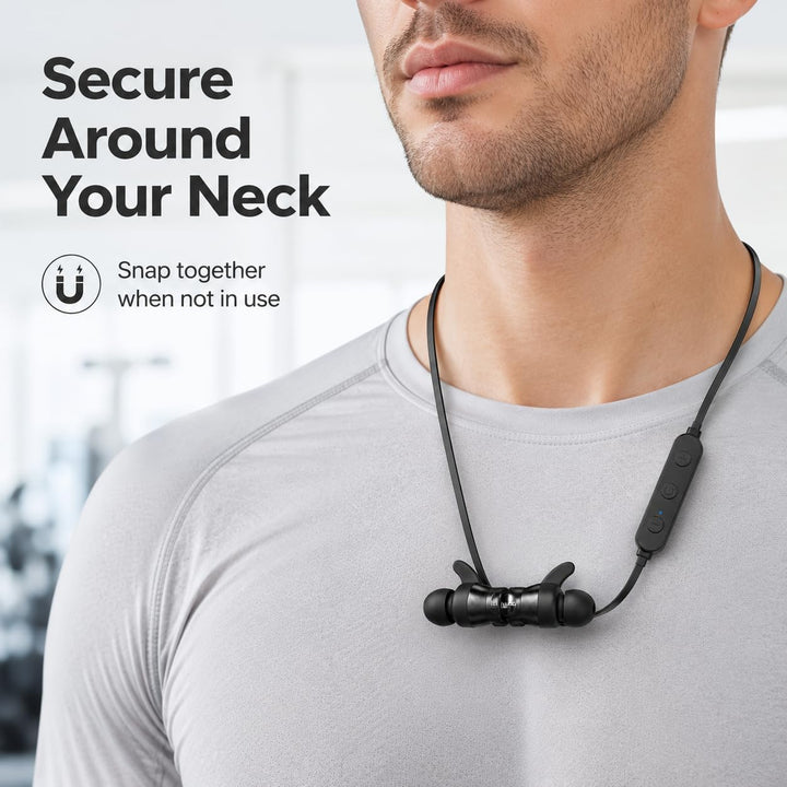 Bluetooth Kopfhörer Kabellos 5.0 Sport, 20 Std Spielzeit, IPX7 Wasserdicht, In-Ear Kopfhörer mit Mik