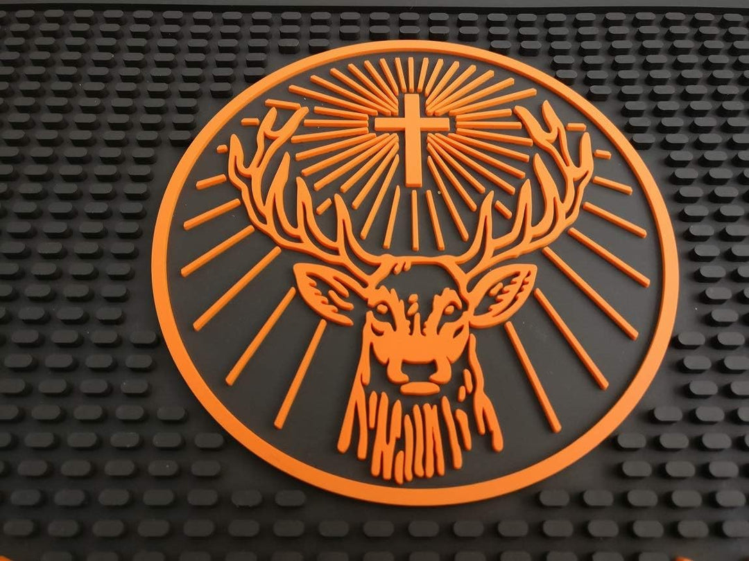 Jagermeister Bar Mat Professional Spill Mat Wait Station Drip Mat 12x9.5 Untersetzer