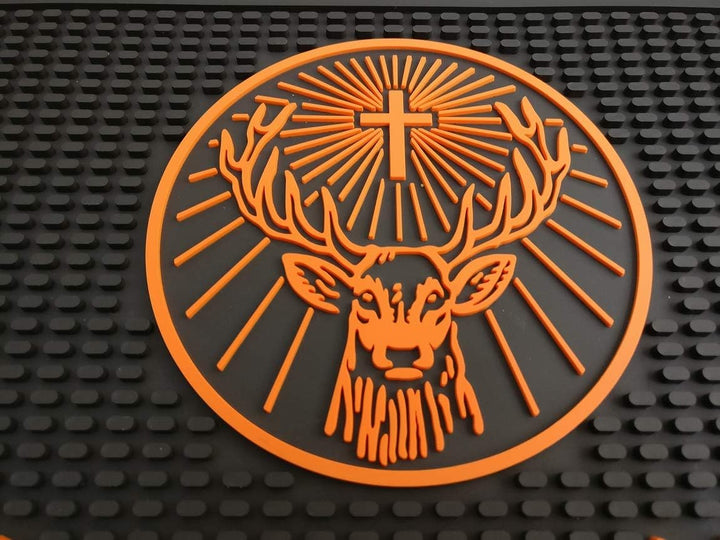 Jagermeister Bar Mat Professional Spill Mat Wait Station Drip Mat 12x9.5 Untersetzer