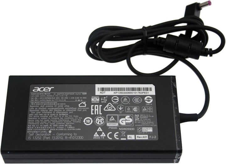 Acer Netzteil/Ladegerät 19,5V / 6,92A / 135W Predator Helios 300 PH317-51 (Original) 135W ohne Netzk