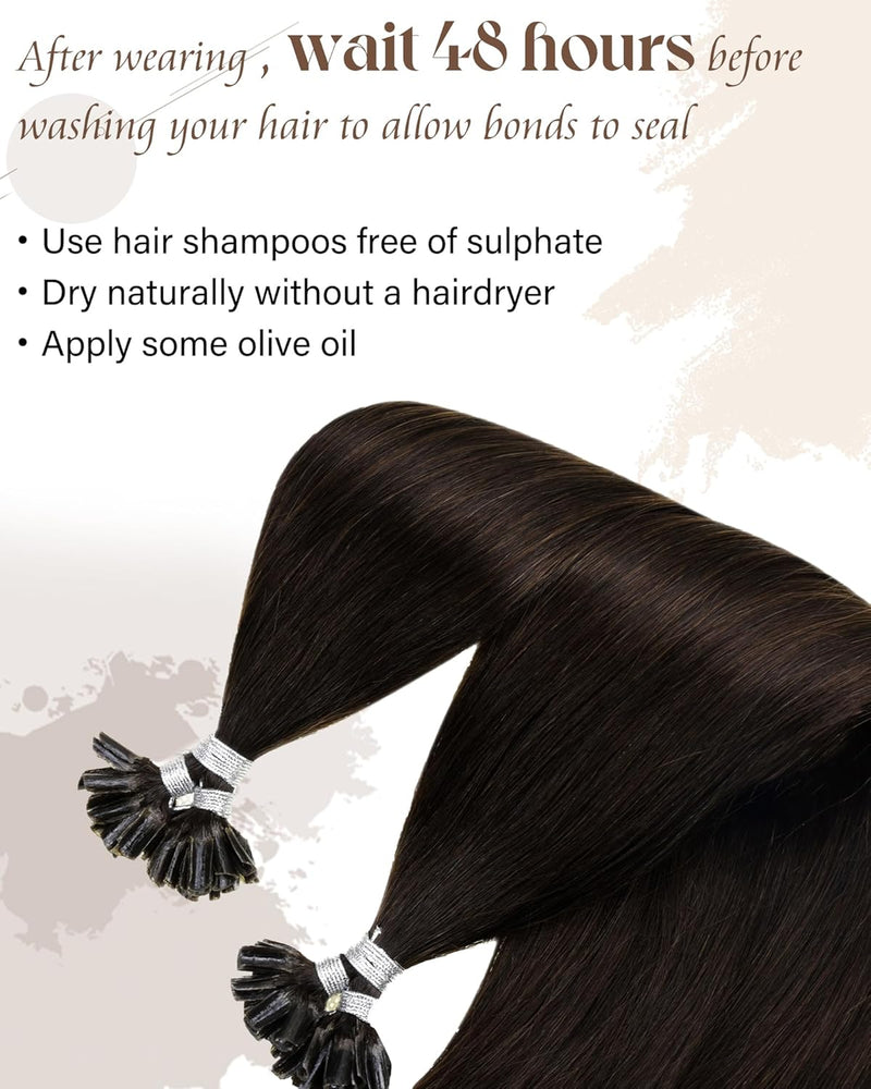 Hetto Echthaar Bondings Extensions Braun Keratin Extensions Bonding Echthaar Remy Extensions Echthaa