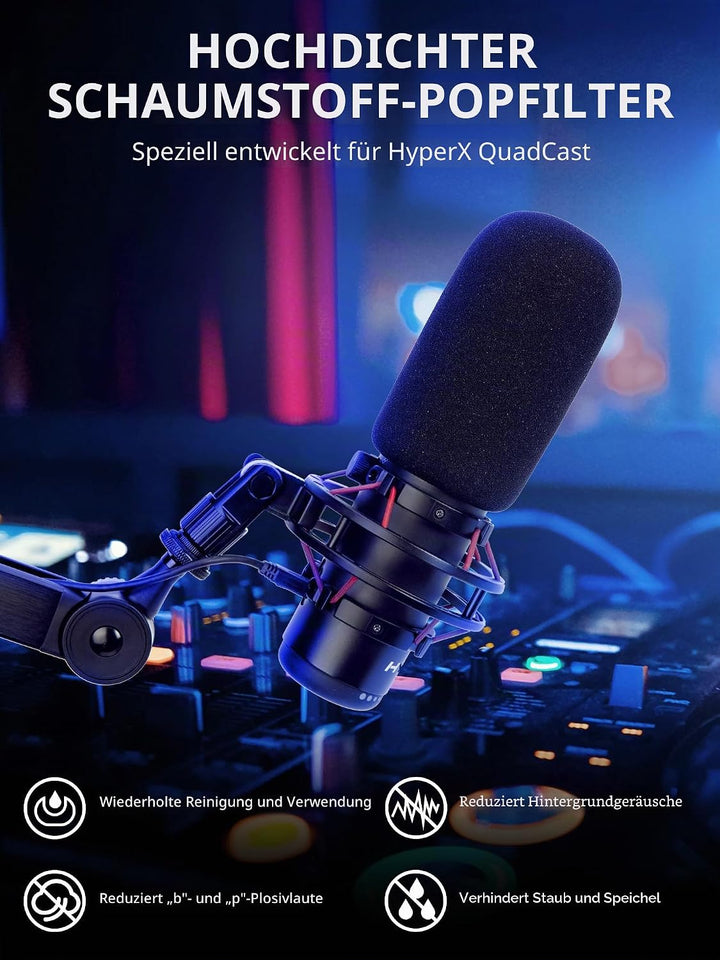 SUNMON für Hyperx QuadCast Universeller Mikrofon Arm - 360° drehbarer Mikrofon Halterung Tisch für R