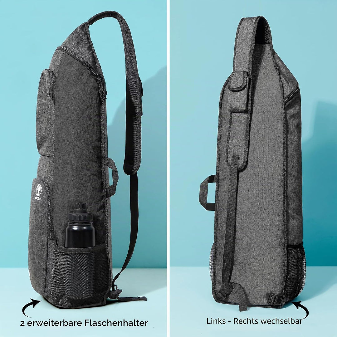 Yogamatten-Halterung, Yoga-Rucksack, passend für 1,27 cm Dicke Matte, grosse Taschen und Wasserflasc