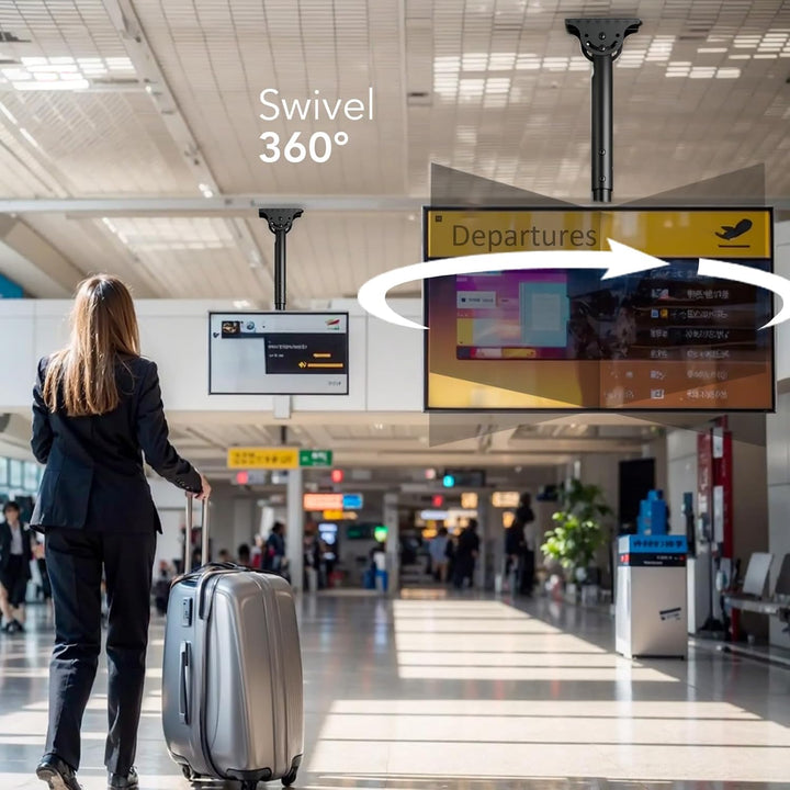 TV Deckenhalterung Verstellbare Halterung für die meisten LED-, LCD-, OLED- und Plasma-Flachbildschi