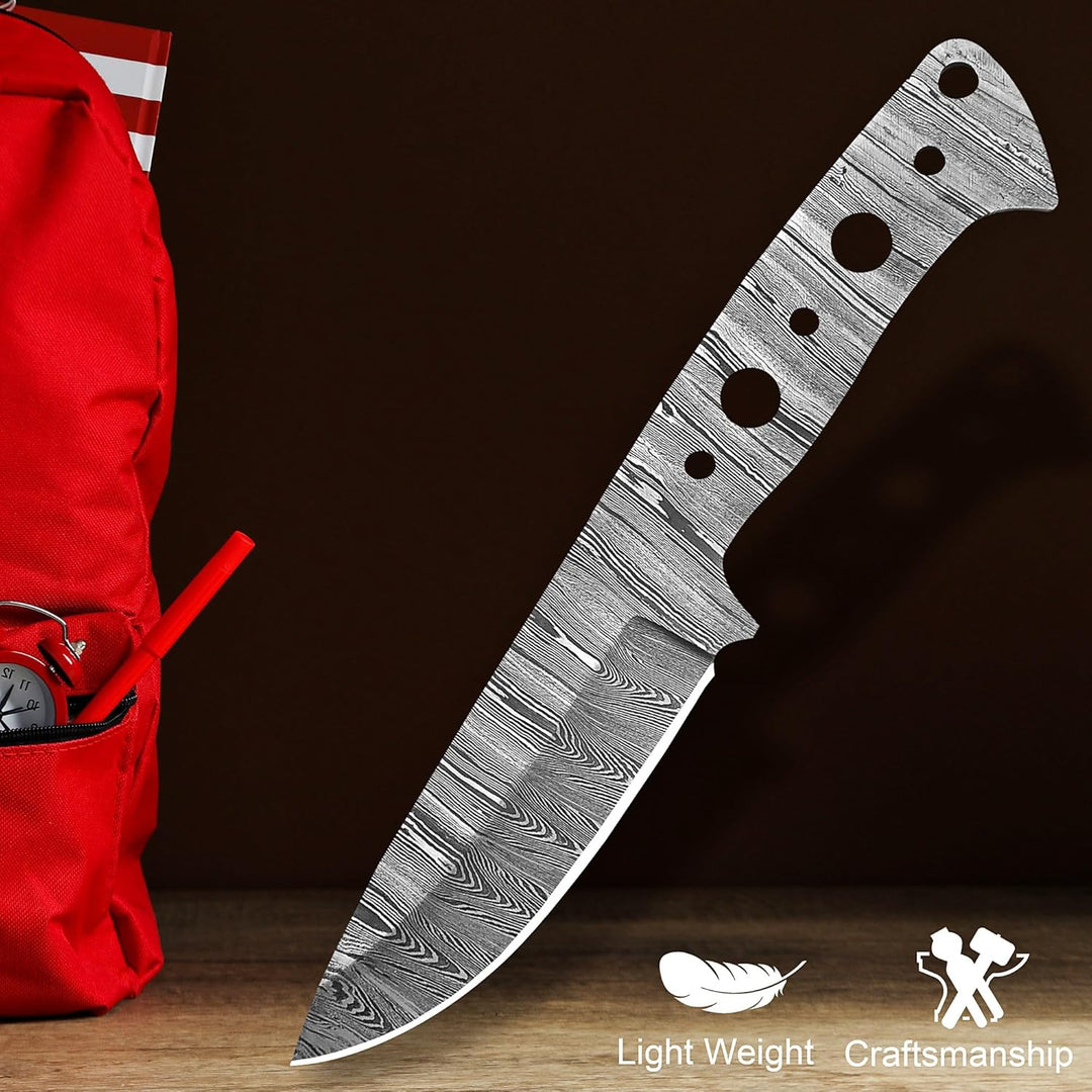 Damast Klinge Handgeschmiedete Damast Rohling Damascus blank blade 6038EA