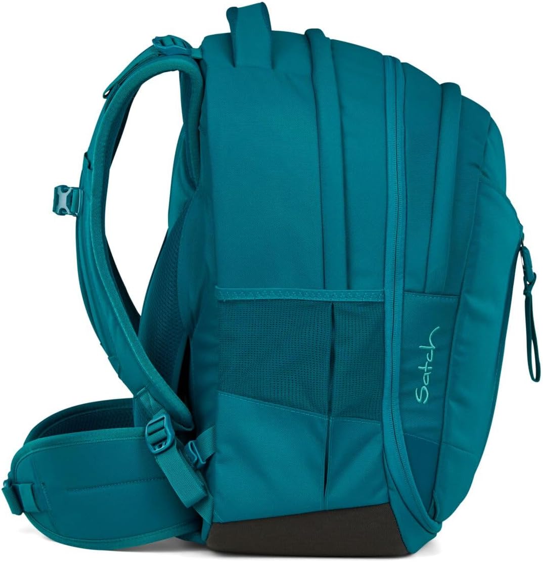 Satch Match Schulrucksack Set 3tlg. inkl. Schlamperbox und Sporttasche Deep Petrol, Deep Petrol