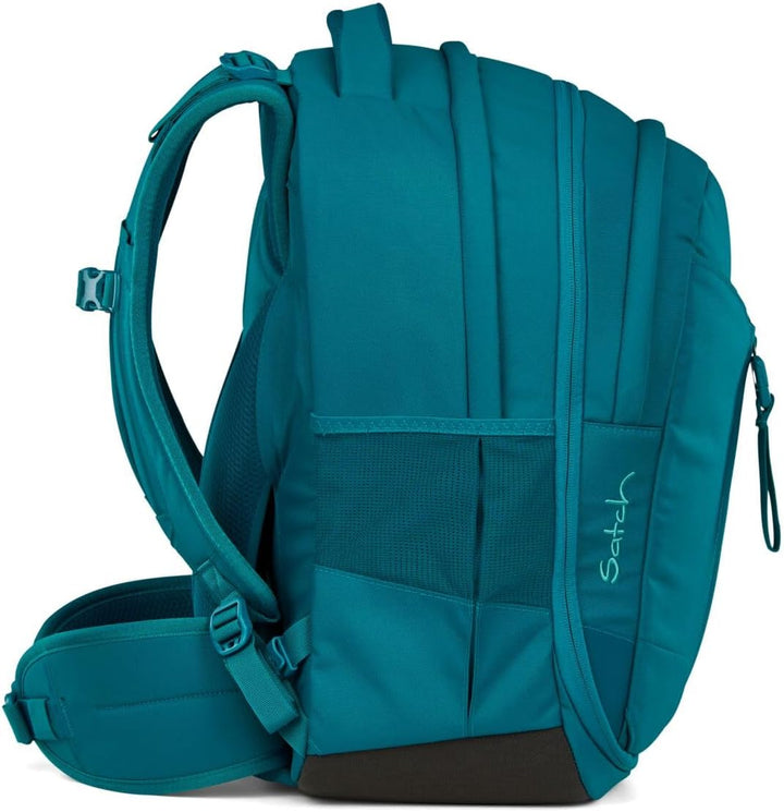 Satch Match Schulrucksack Set 3tlg. inkl. Schlamperbox und Sporttasche Deep Petrol, Deep Petrol