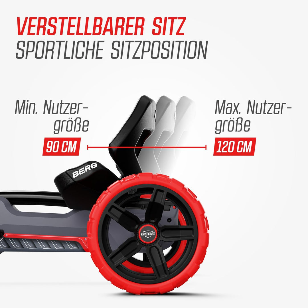 BERG Pedal-Gokart Reppy, KinderFahrzeug, Tretfahrzeug mit hohem Sicherheitstandard, Kinderspielzeug