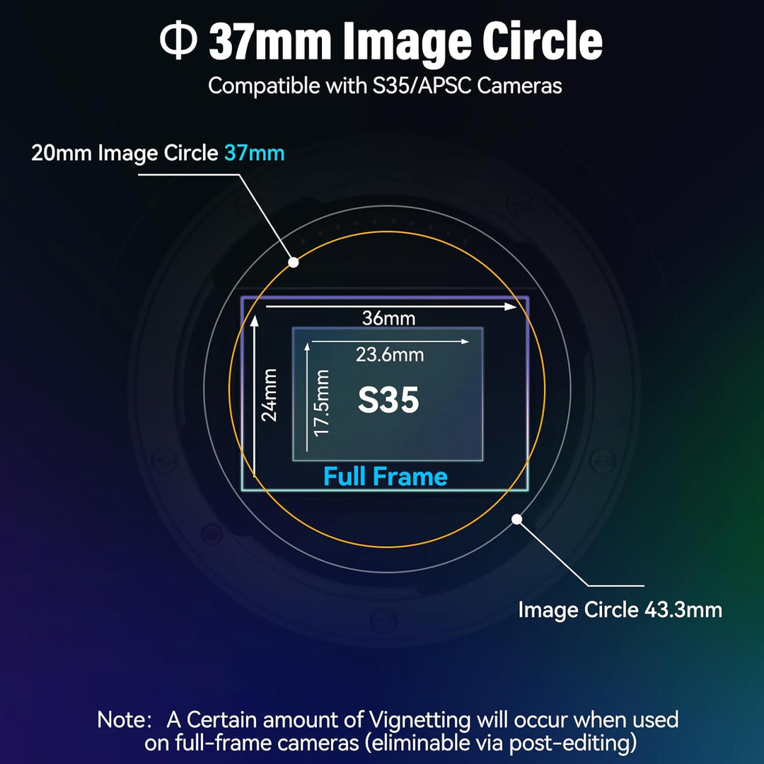 SIRUI 20mm T1.8 1.33x Anamorphisches Objektiv, S35 Autofokus-Objektiv für Z-Mount Kameras – kompatib