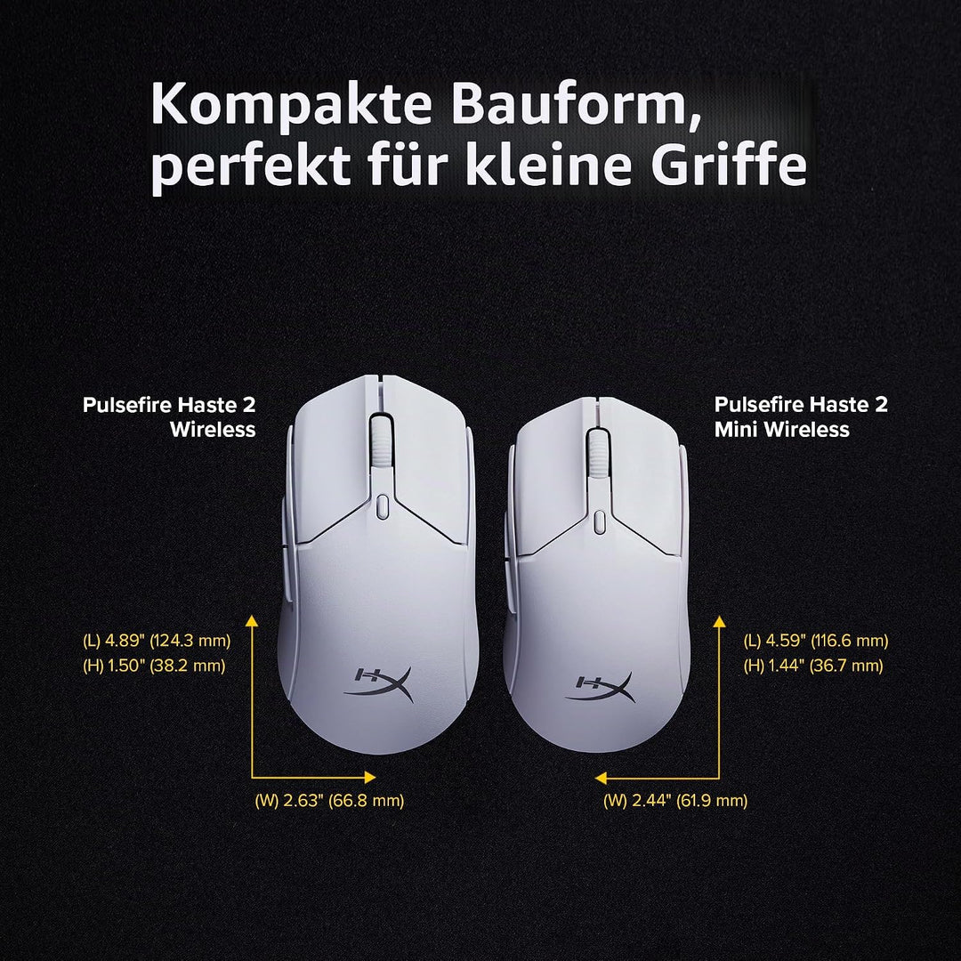 HyperX Pulsefire Haste 2 Mini Schwarz Wireless Pulsefire Haste 2 Mini, Schwarz Wireless Pulsefire Ha
