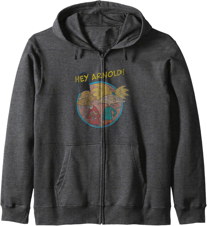 Hey Arnold! Vintage Best Friends Circle Retro Kapuzenjacke
