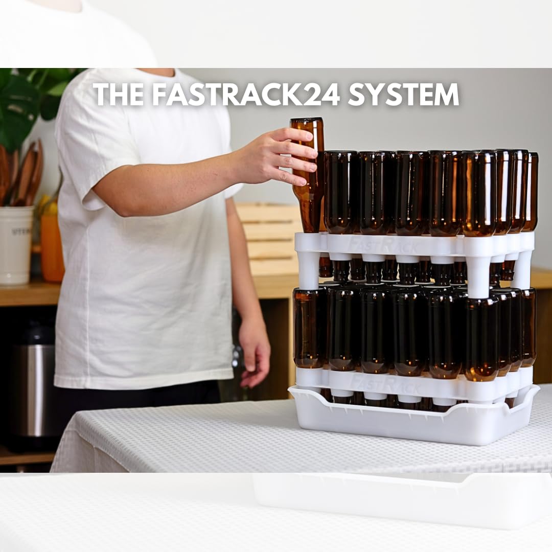 FastRack Flaschentrockner und Ablage-Set (FastRack24 zwei Racks und ein Tablett)