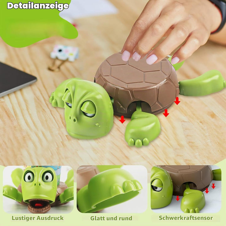 2 Stück Turtle Coaster, 3D-Gedruckter Schildkröten-Untersetzer,lustigem Gesicht Schildkröte Coasters