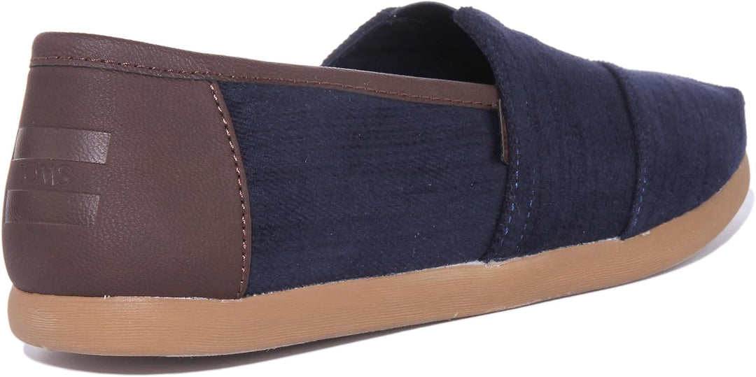 Toms Herren Seasonal Classic Tropical Espadrilles 43 EU Denim Braun, 43 EU Denim Braun