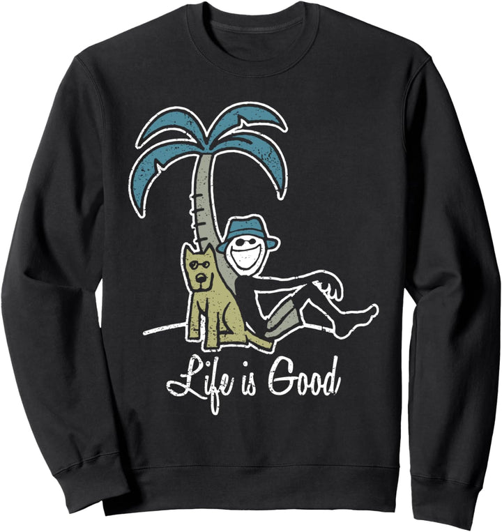 Das Leben ist gut mit einem Freund - Glücksmonat Tee Sweatshirt