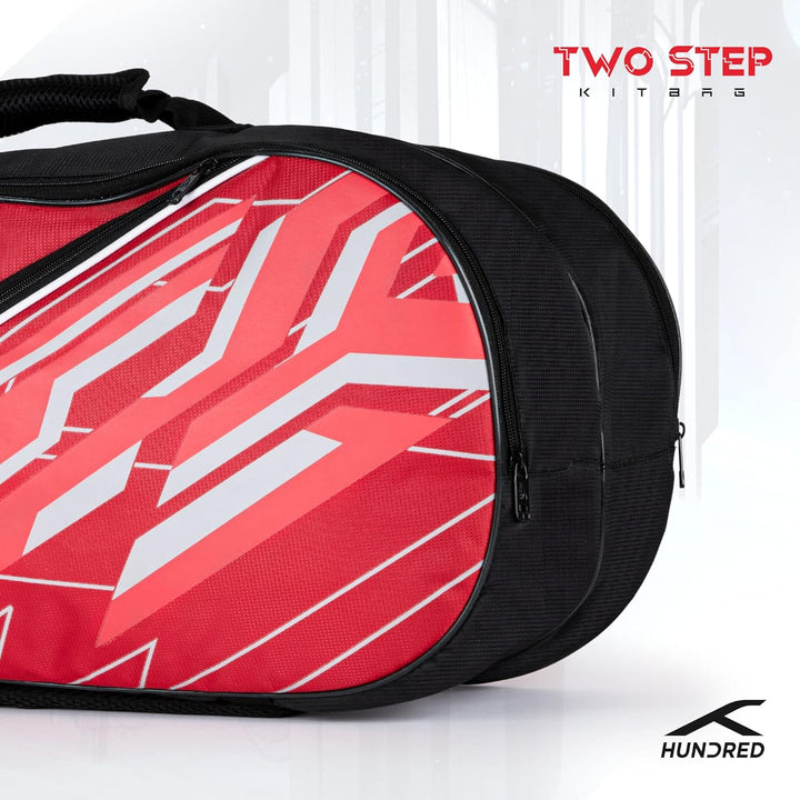 HUNDRED Badminton- und Tennisschlägertasche | Material: Polyester | 3 Fächer | Tragegriff | Gepolste