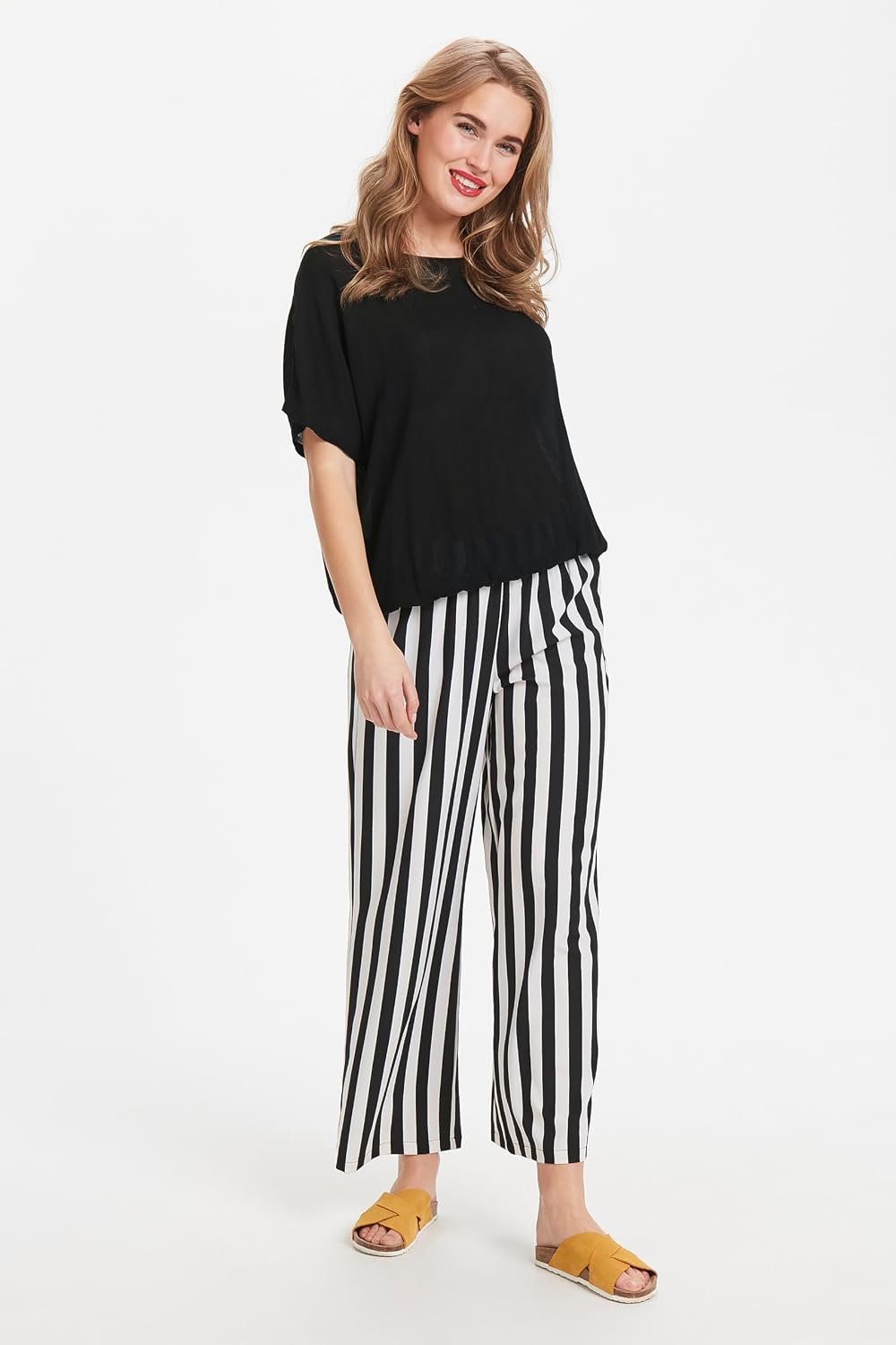 KAFFE Damen Bluse ärmellos KAamber KAamber Stanley Kurzarm 38 Black Deep, 38 Black Deep