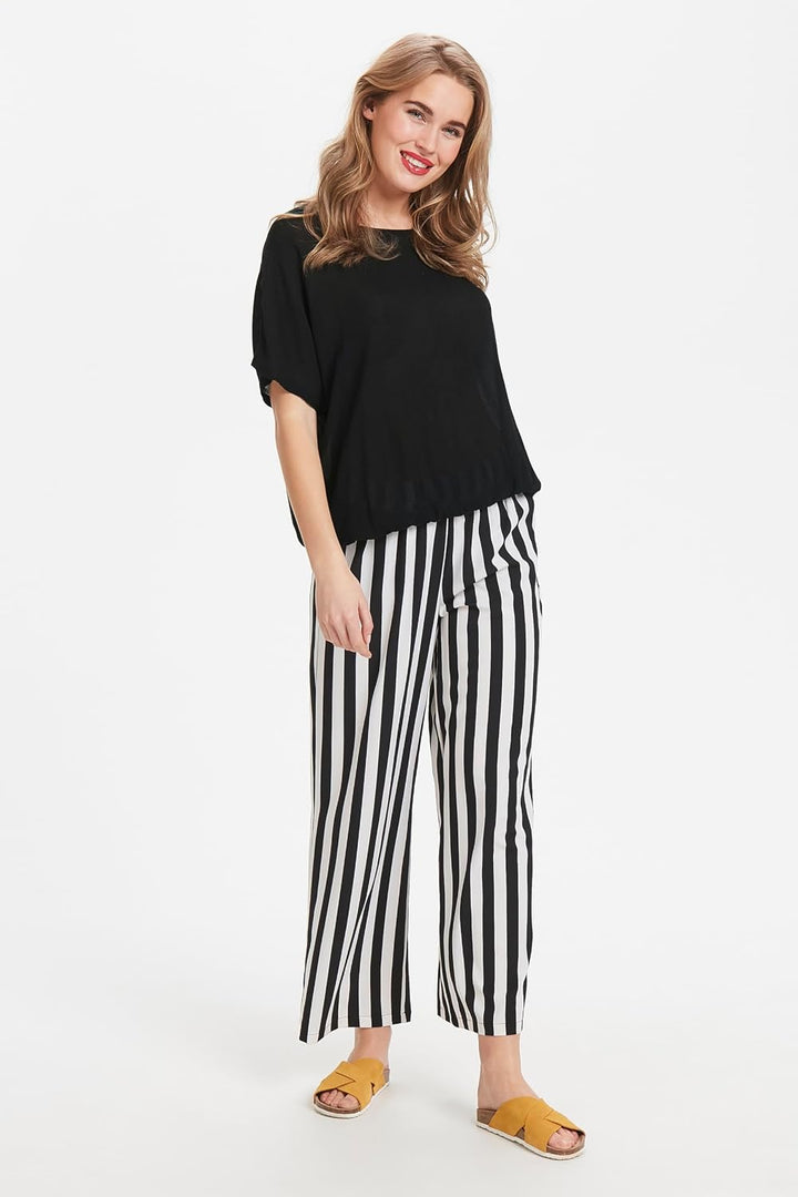 KAFFE Damen Bluse ärmellos KAamber KAamber Stanley Kurzarm 38 Black Deep, 38 Black Deep