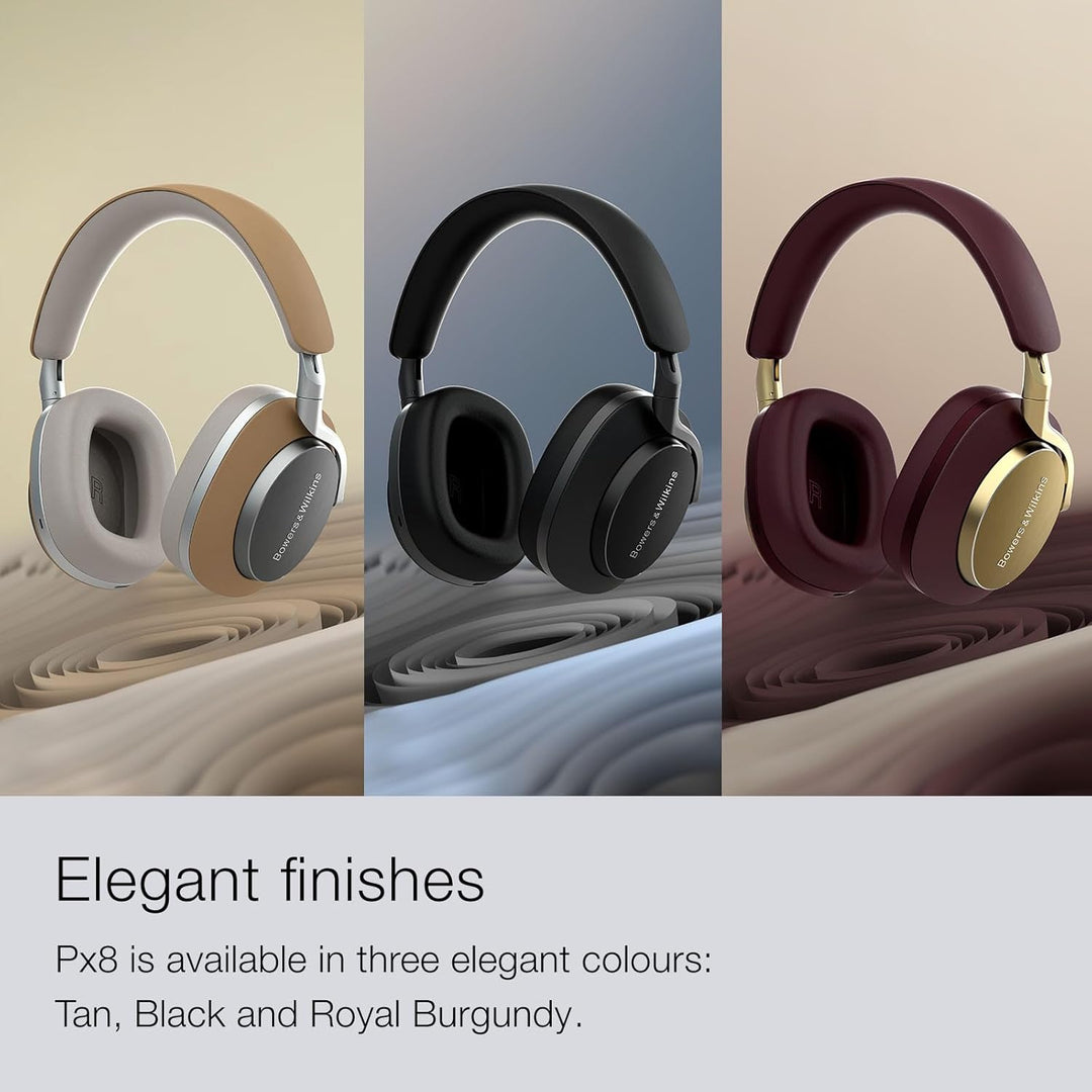 Bowers &amp; Wilkins Px8 Over-Ear-Kopfhörer mit Geräuschunterdrückung, kabellos, Bluetooth 5.0, Schnelll