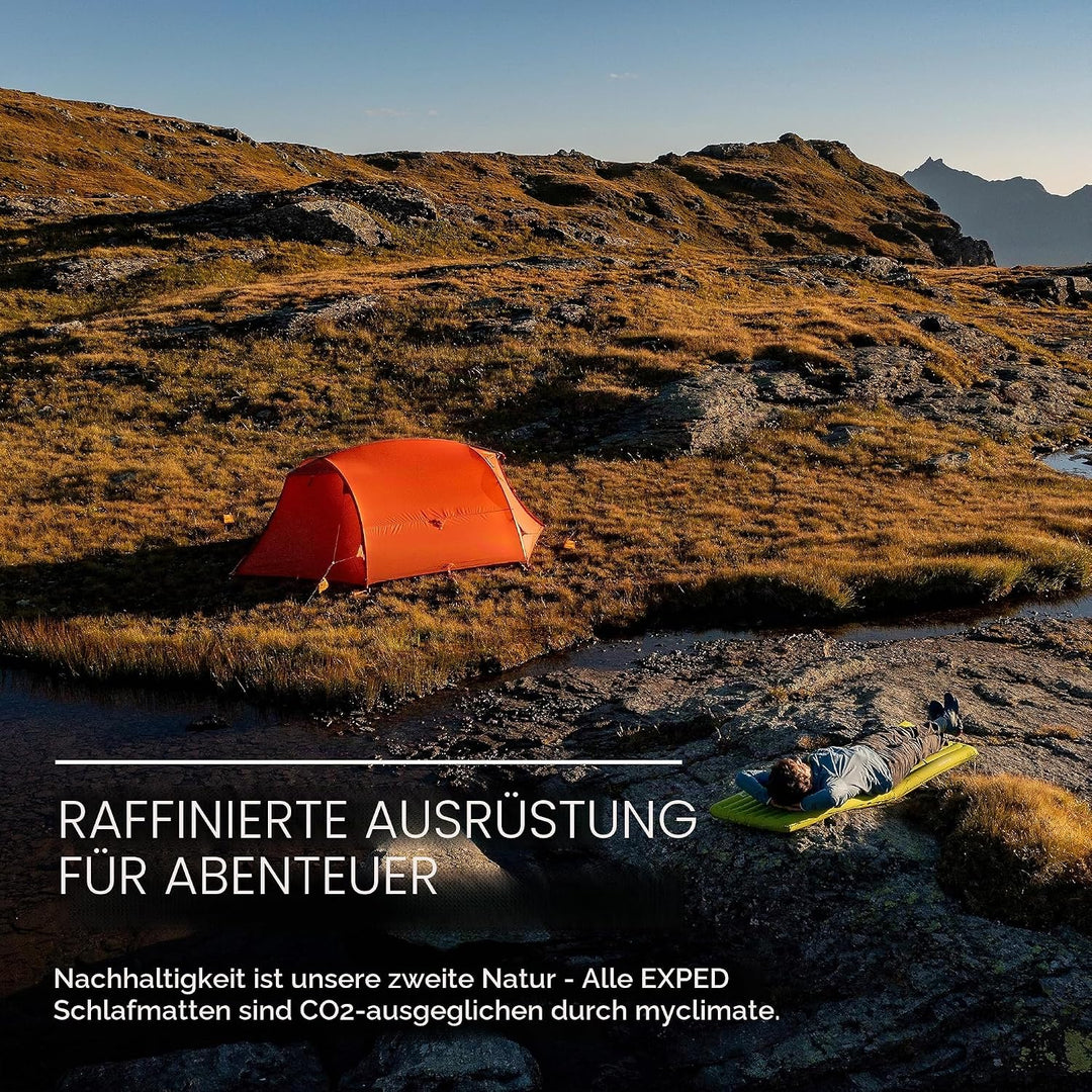 Exped Ultra 1r Lw Grün - Leichte komfortable Trekking Schlafmatte, Grösse 197 cm - Farbe Lichen 1R:
