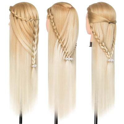 Trainingsköpfe 100% von dem Hochtemperaturfaser Haar Hairdressing Cosmetology Mannequin Frisierkopf