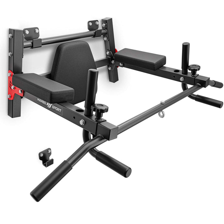 Marbo Sport Die multifunktionale Dip-Station/Klimmzugstange für die Wandmontage (2in1) MH-U205 | Mad