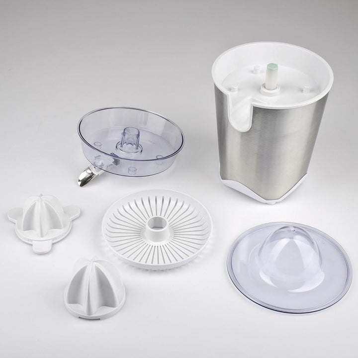 Girmi SR54 Zitruspresse, 150-cc-Kapazität, 60 W, Zwei Kegel für Zitrusfrüchte, Tropfstopp-Ausgiesser