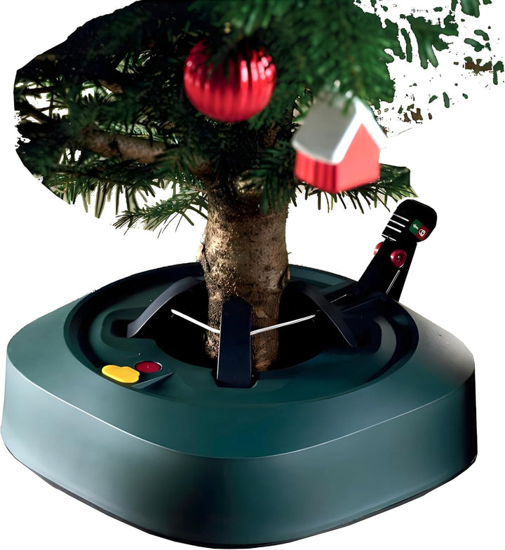 BURI Weihnachtsbaumständer Christbaumständer 2,20 m Baumhöhe - Baumständer Modell 2024 mit Fusspedal