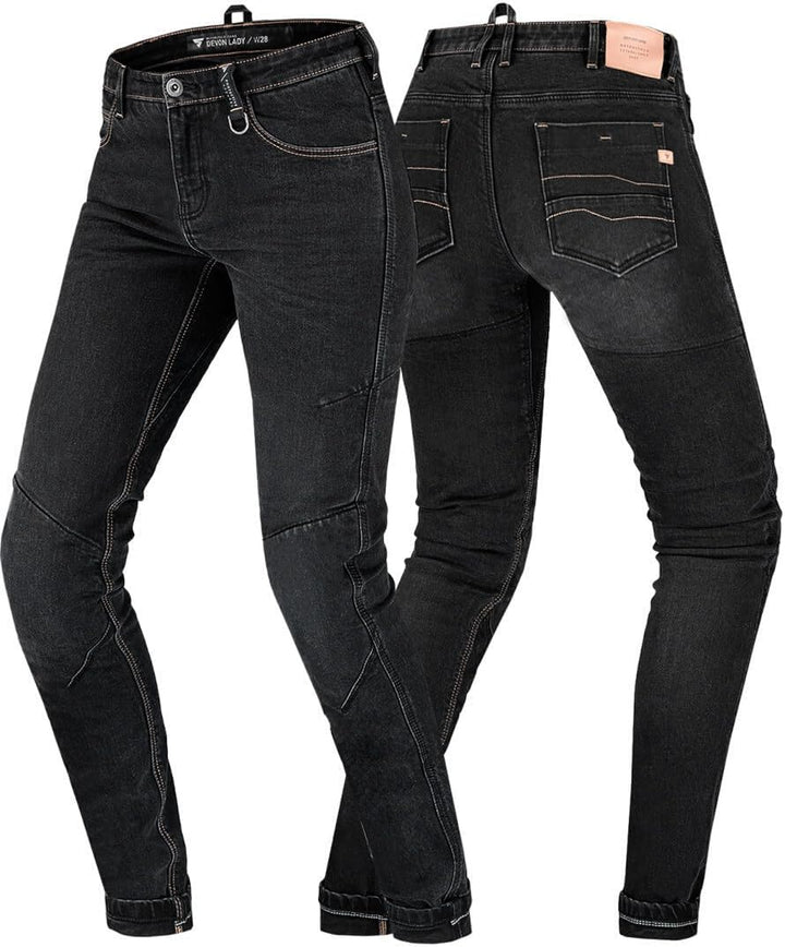 SHIMA DEVON Motorradjeans - Belüftete Elastische Slim Fit Biker Motorradhose mit FiberQL-Verstärkung