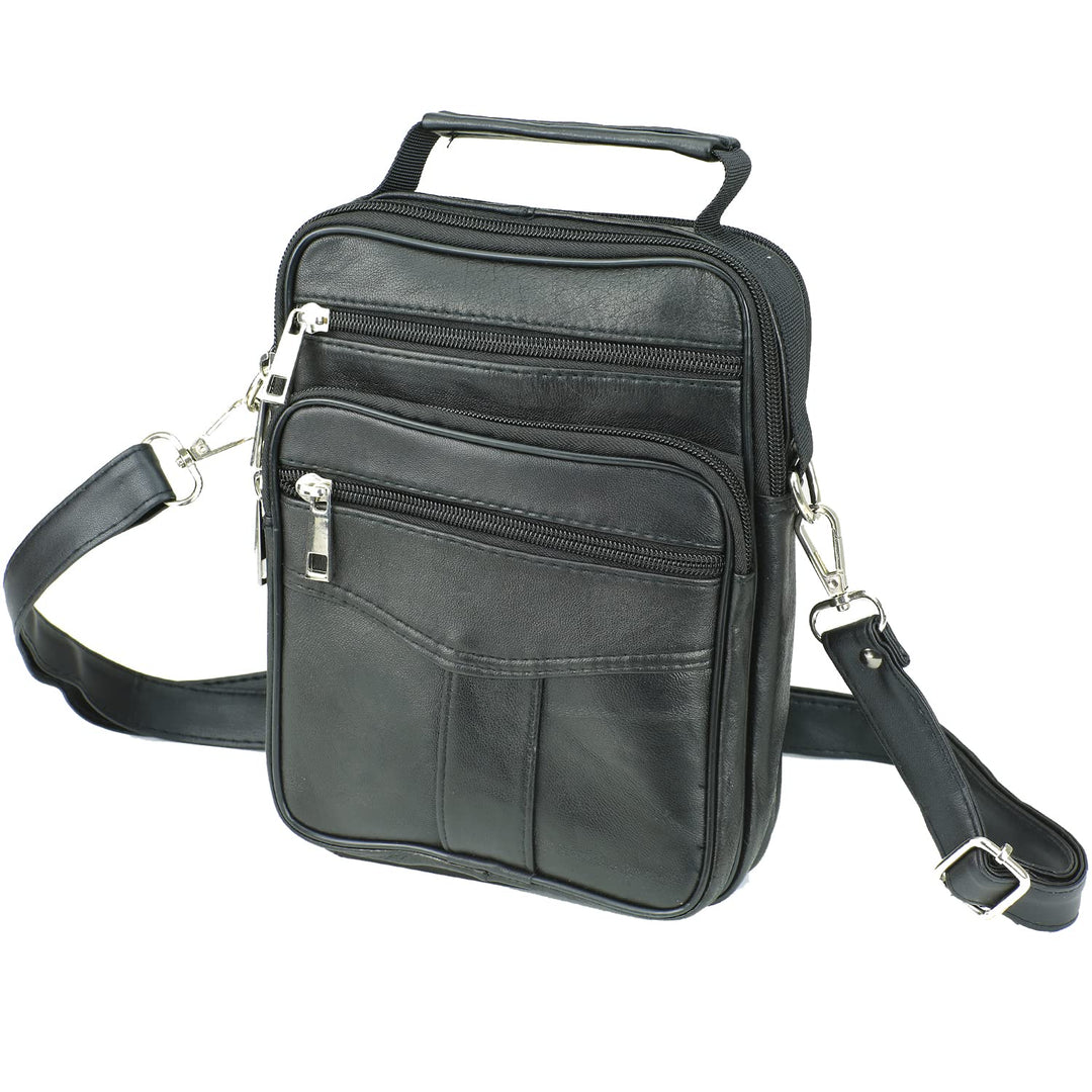 Echt Leder Herren Arbeitstasche Umhängetasche Herrentasche Schultertasche Messenger Flugbegleiter in