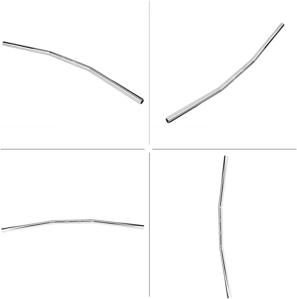 Gorgeri 7/8 Zoll 22 MM Motorrad Flache Lenker, Lenker Universal Motorrad Lenker Retro Bend, Lenker B