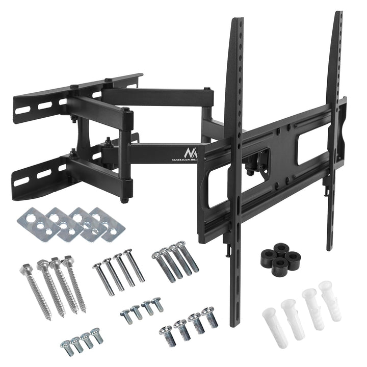 Maclean MC-762 Doppelarm TV Wandhalterung, Fernseher Halterung max. Belastung 30 Kg, Schwenkbar 37-8