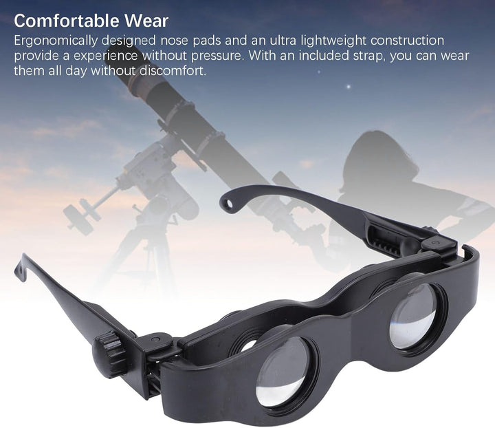 3X Fernglasbrille, Einstellbarer Fokus, Teleskopbrille mit Polarisierter Linse, Zum Angeln, Vogelbeo
