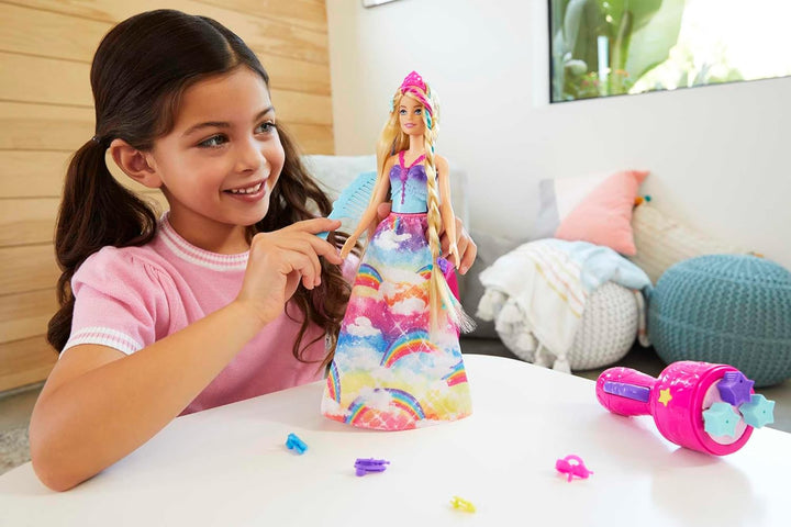 Barbie GTG00 - Dreamtopia Flechtspass Prinzessin Haarstyling Puppe mit Zubehör, Geschenk für Kinder
