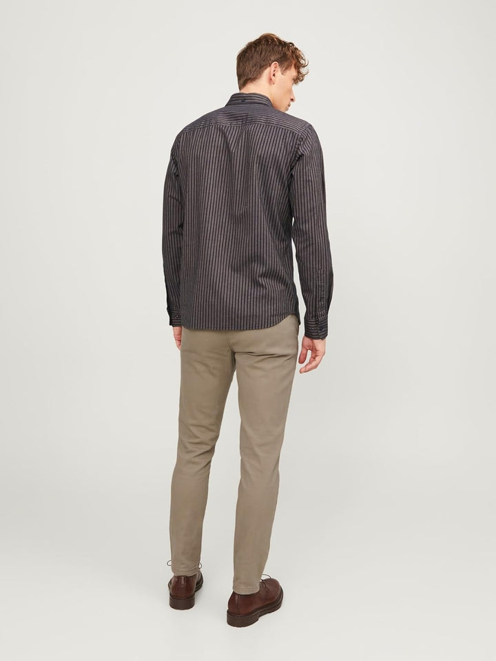JACK & JONES Male Chino Hose Slim Fit Chino Hose 33W / 32L Beige, 33W / 32L Beige